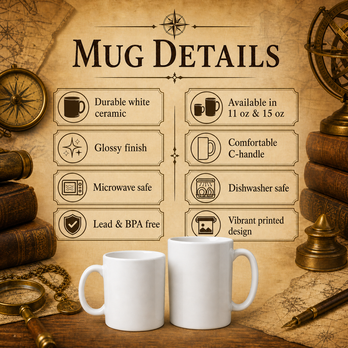 Glitch Better Get My Coffee white ceramic mug — alternate view