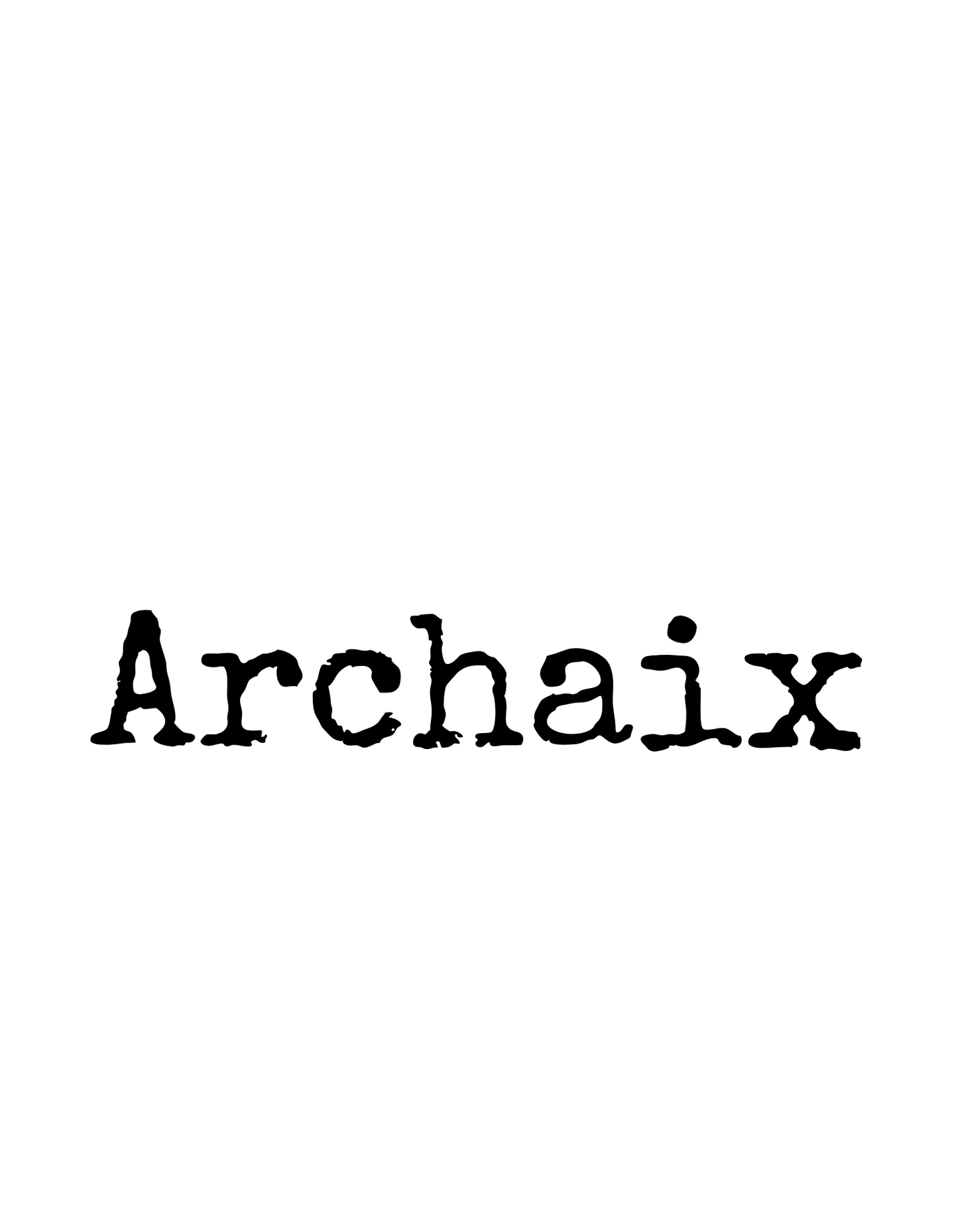 Archaix Typed Long Sleeve T-Shirt