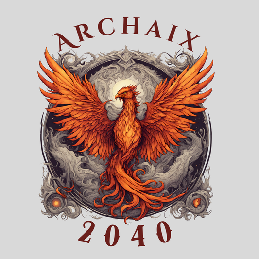 Bordered Phoenix Sticker