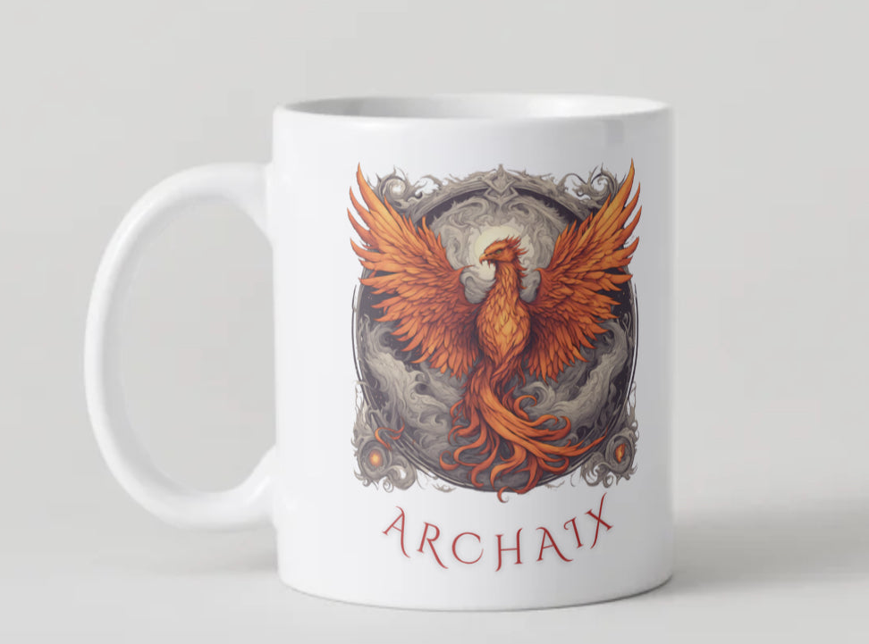 Bordered Phoenix Mug