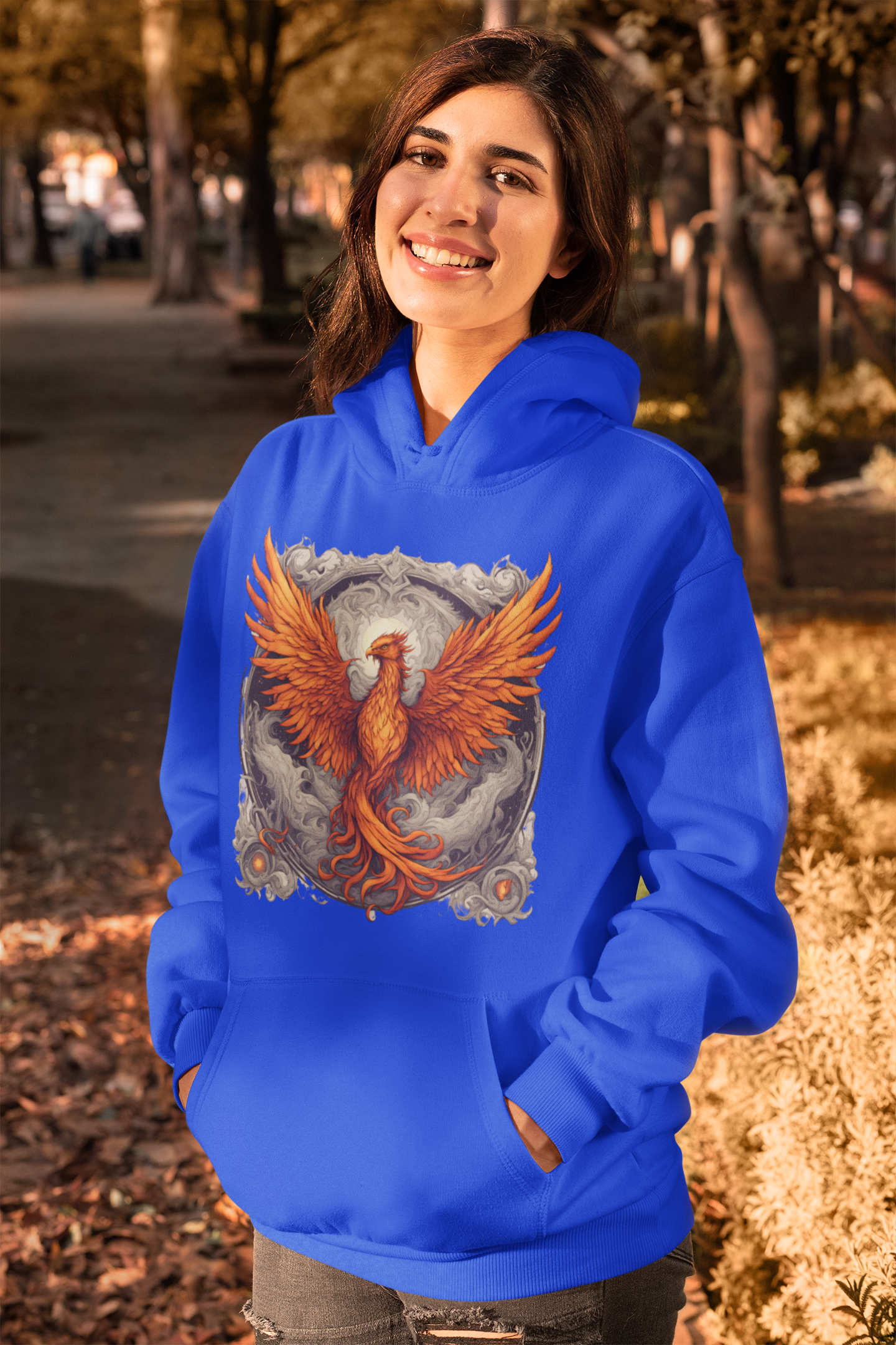 Bordered Phoenix Hoodie