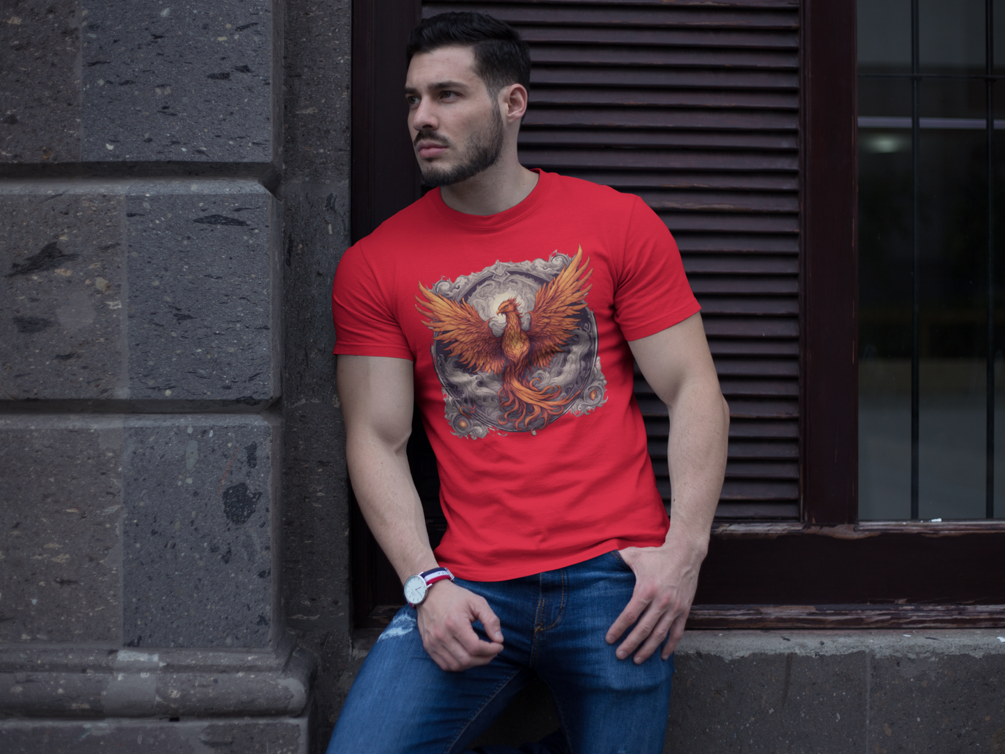 Bordered Phoenix T-Shirt