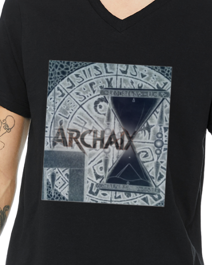 ARCHAIX Men's V-Neck T-Shirt