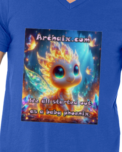 Baby Phoenix Men's V-Neck T-Shirt