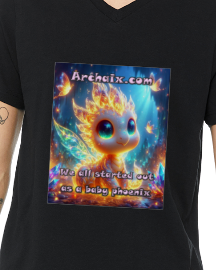 Baby Phoenix Men's V-Neck T-Shirt