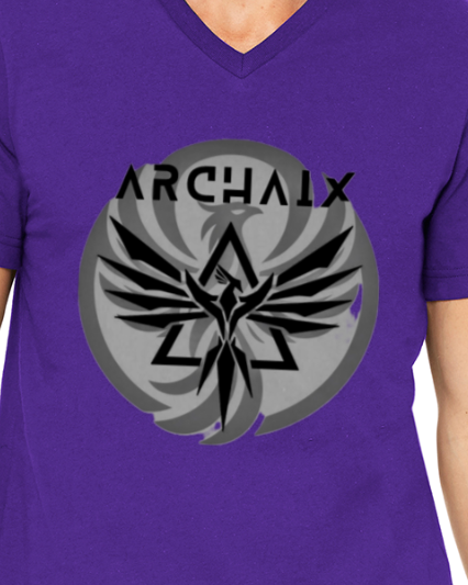 Archaix Logo Men's V-neck T-Shirt
