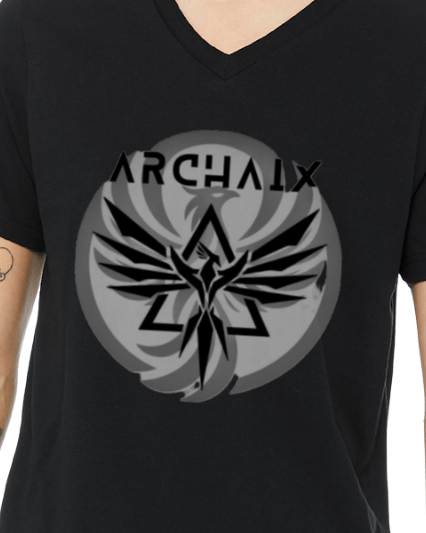 Archaix Logo Men's V-neck T-Shirt