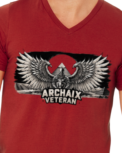 Archaix Veteran Men's V-neck T-Shirt