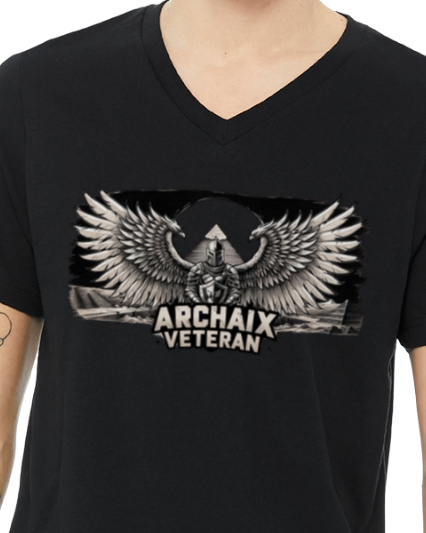 Archaix Veteran Men's V-neck T-Shirt