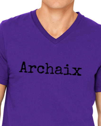 Archaix Typed Men's V-Neck T-Shirt