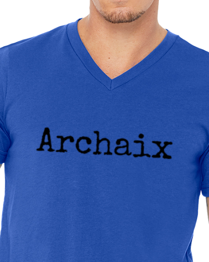 Archaix Typed Men's V-Neck T-Shirt