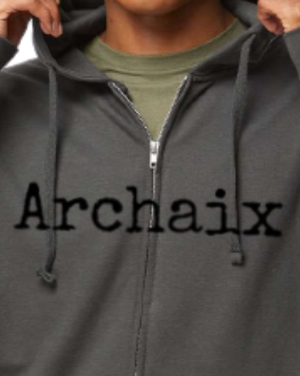 Archaix Typed Zip Hoodie