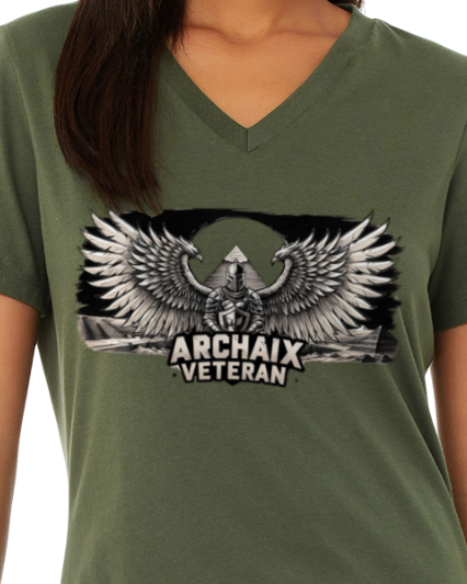 Archaix Veteran Women's V-Neck T-Shirt