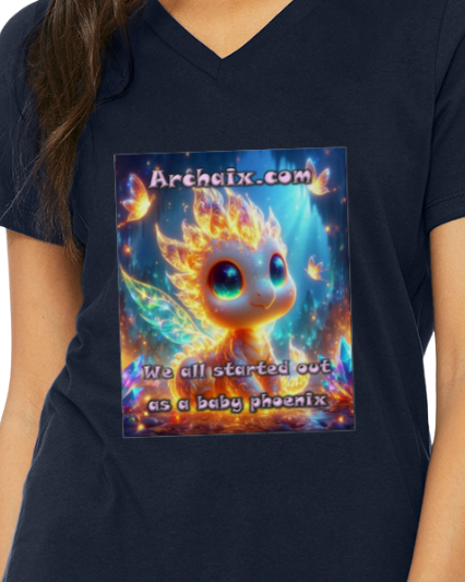 Baby Phoenix Women's V-Neck T-Shirt