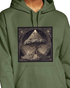 Pyramid World Tree Hoodie