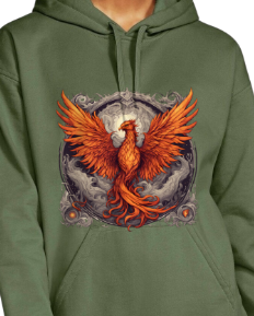 Bordered Phoenix Hoodie