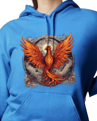 Bordered Phoenix Hoodie