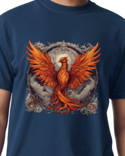 Bordered Phoenix Vintage T-Shirt