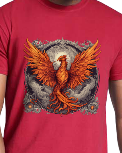 Bordered Phoenix Vintage T-Shirt