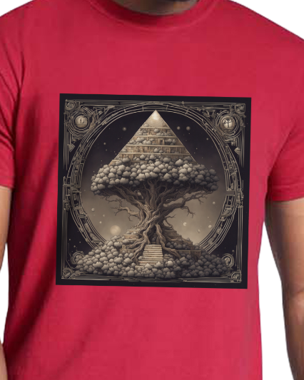 Pyramid World Tree Vintage T-Shirt