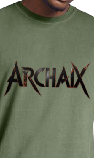 Archaix Black Jagged Vintage T-Shirt