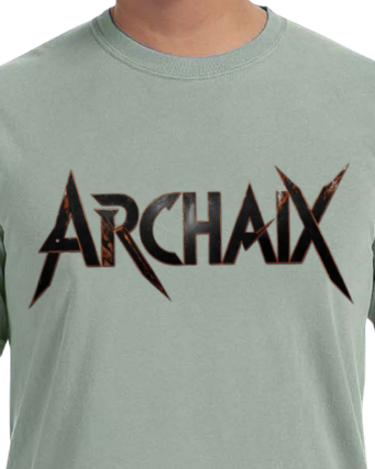 Archaix Black Jagged Vintage T-Shirt