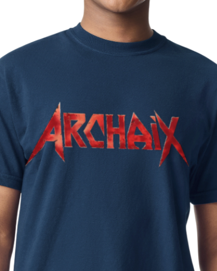 Archaix Red Jagged Vintage T-Shirt