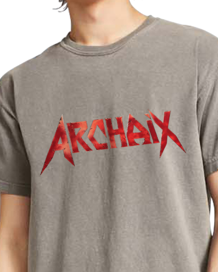 Archaix Red Jagged Vintage T-Shirt