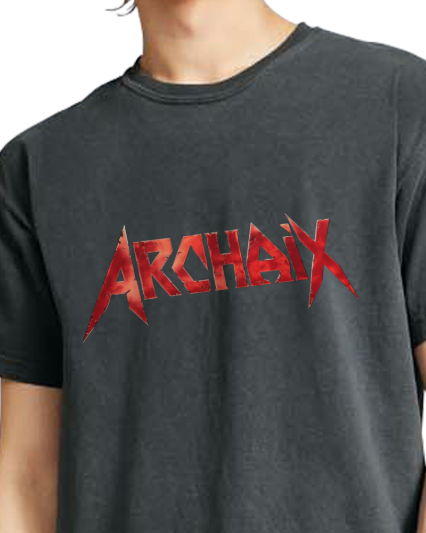 Archaix Red Jagged Vintage T-Shirt