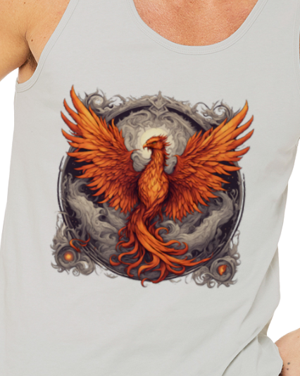 Bordered Phoenix Jersey Tank Top