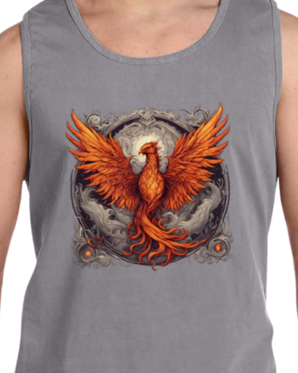 Bordered Phoenix Vintage Tank Top