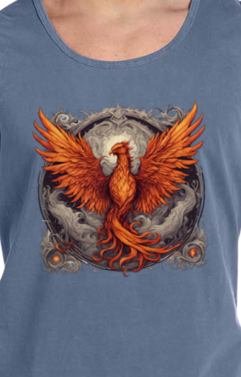 Bordered Phoenix Vintage Tank Top