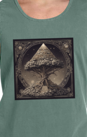 Pyramid World Tree Vintage Tank Top