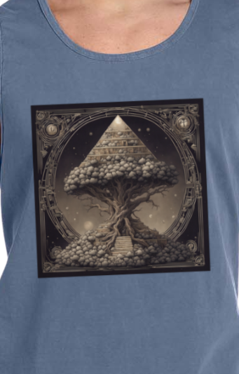 Pyramid World Tree Vintage Tank Top