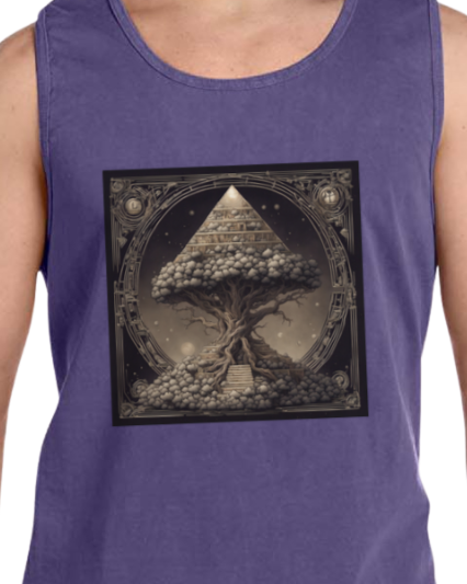 Pyramid World Tree Vintage Tank Top