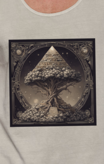 Pyramid World Tree Vintage Tank Top