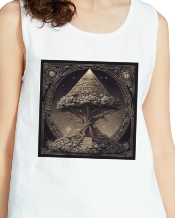 Pyramid World Tree Vintage Tank Top