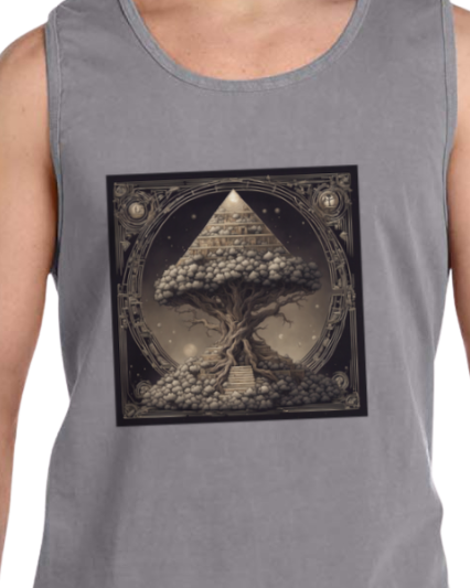 Pyramid World Tree Vintage Tank Top