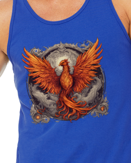 Bordered Phoenix Jersey Tank Top