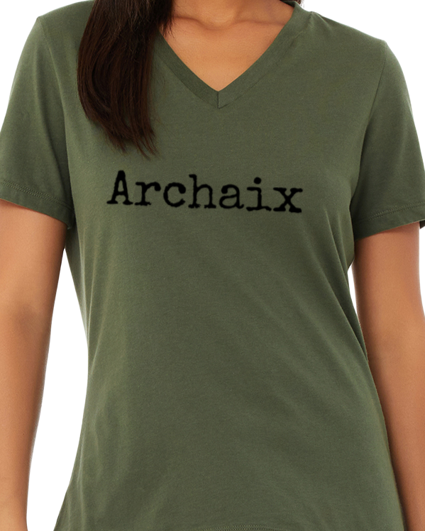 Archaix Typed V-Neck T-Shirt