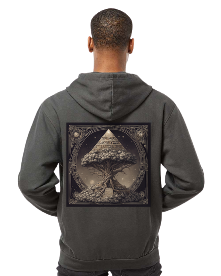Pyramid World Tree Zip Hoodie