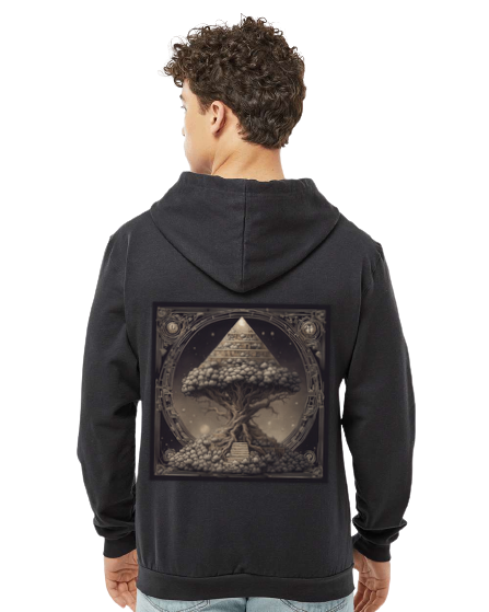 Pyramid World Tree Zip Hoodie