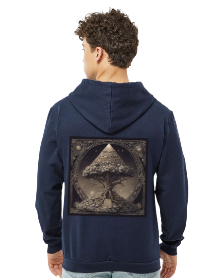 Pyramid World Tree Zip Hoodie