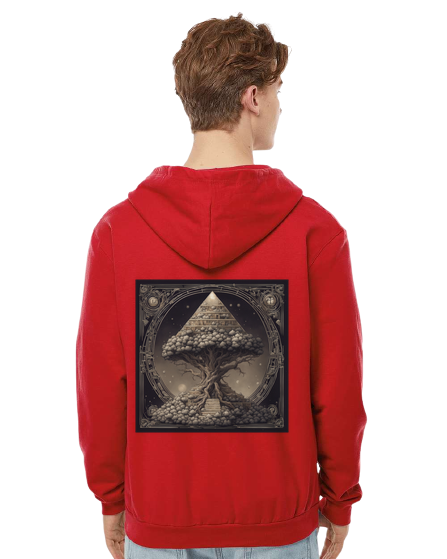 Pyramid World Tree Zip Hoodie