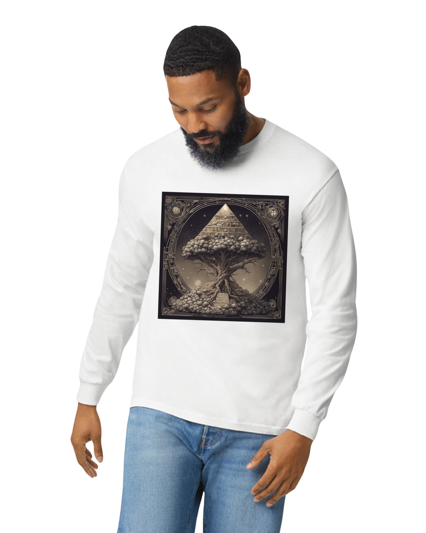 Pyramid World Tree Long Sleeve T-Shirt