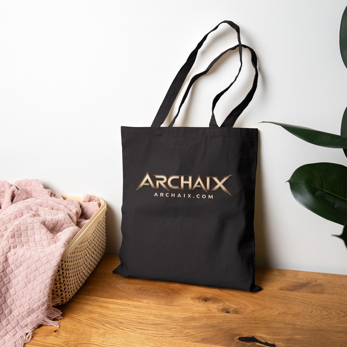 ARCHAIX dimensional wordmark cotton canvas tote product image
