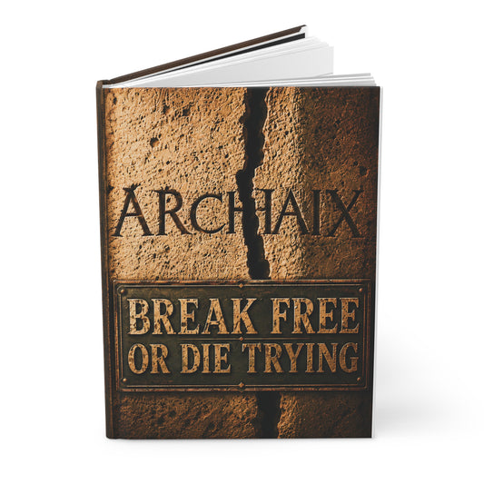 ARCHAIX Break Free or Die Trying 5.75 × 8 hardcover journal