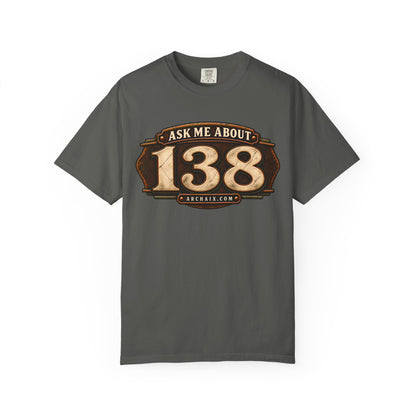 Ask Me About 138 T-shirt alternate product view