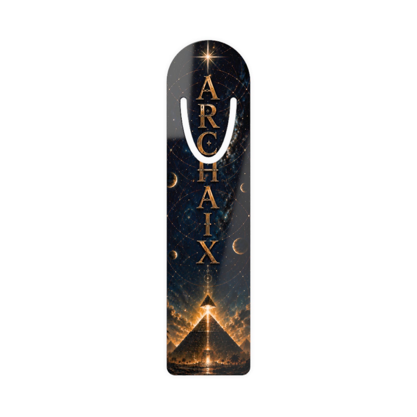ARCHAIX Pyramid Moonlight aluminum bookmark product image