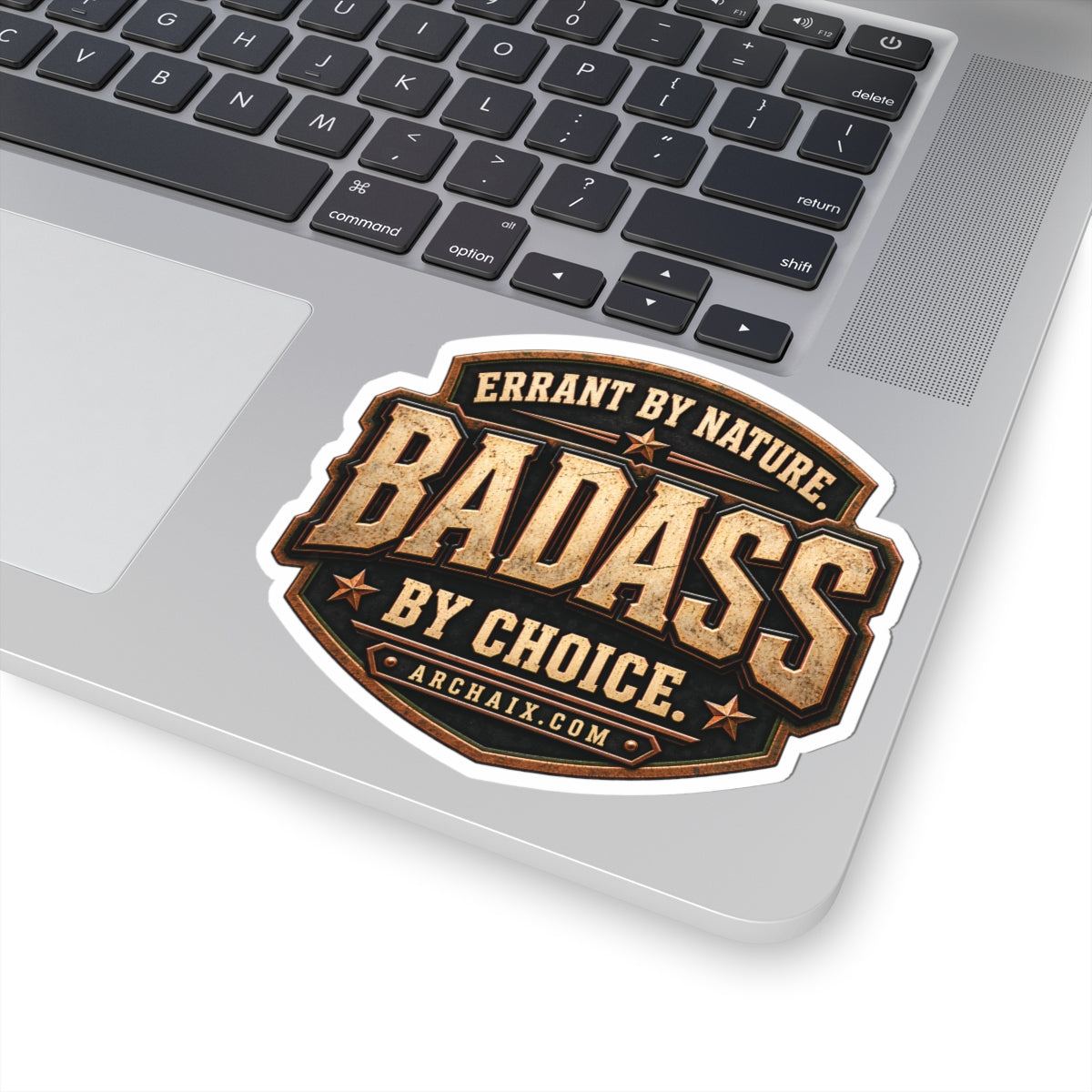 Errant by Nature, BADASS by Choice sticker — additional product mockup